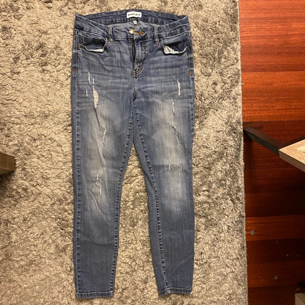 Stupid Blue Stretchy skinny jeans
